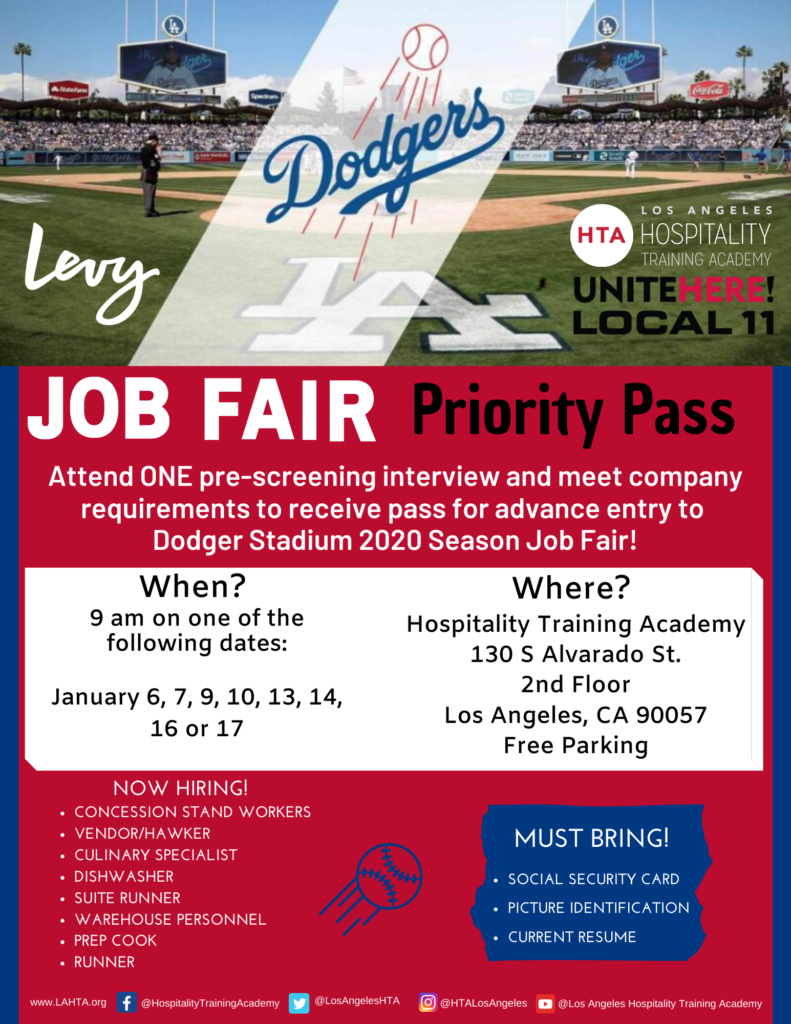 Dodgers Job Opportunities